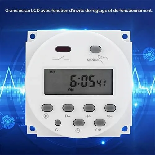 Garosa mini temporisateur programmable 12 V CC IP67 LCD