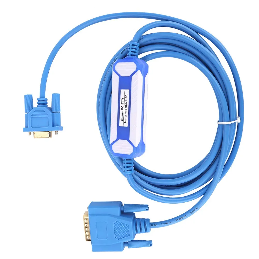 Garosa câble de programmation PLC S5 PC-TTY 7 broches bleu