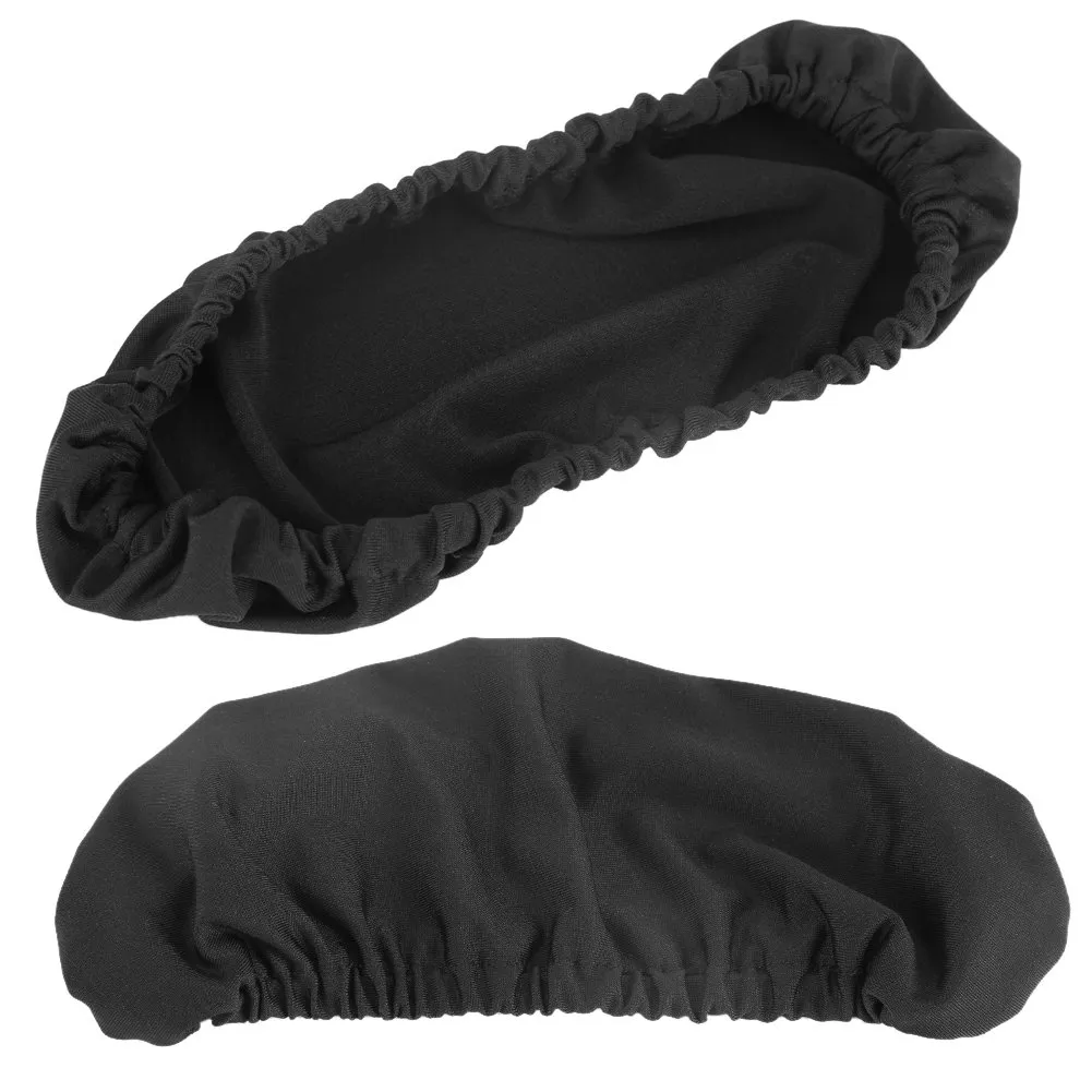 Garosa housses d’accoudoir chaise de bureau noires lot de 2 en polyester