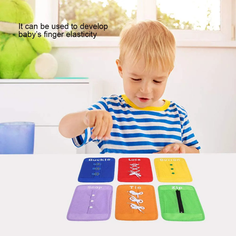 Garosa Kit d’apprentissage pour bébé 6 pièces jouet d’habillage