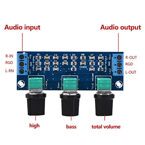 Garosa YX202 carte réglage volume passive 3 voies