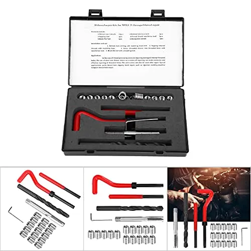 Garosa M9x1,25 kit d’inserts filetés 15 pièces inox