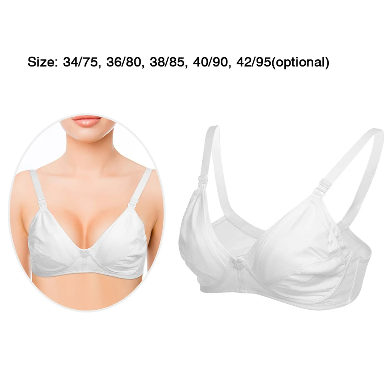 Garosa soutien-gorge allaitement coton blanc 38/85