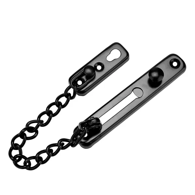 Garosa verrou de chaîne de porte #1 noir acier inoxydable