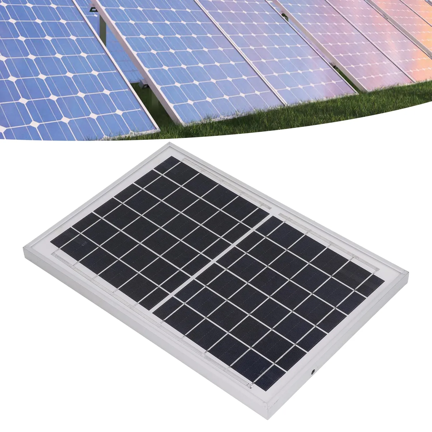 Garosa Panneau Solaire 6V 10W USB IP65 350x240mm