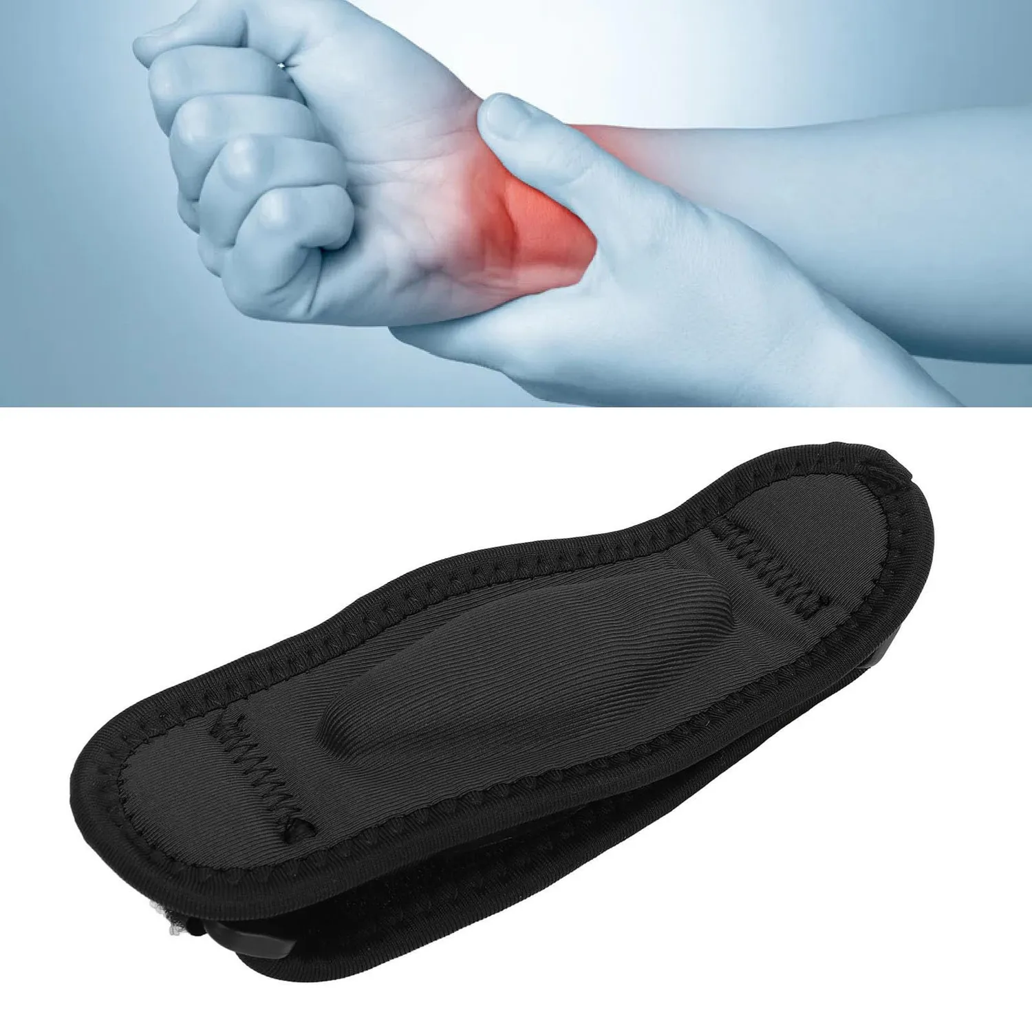 Garosa Attelle Coude Tennis Noire Sangle Réglable