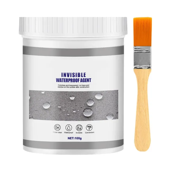 Garosa Mastic Imperméable Transparent 100g avec Brosse
