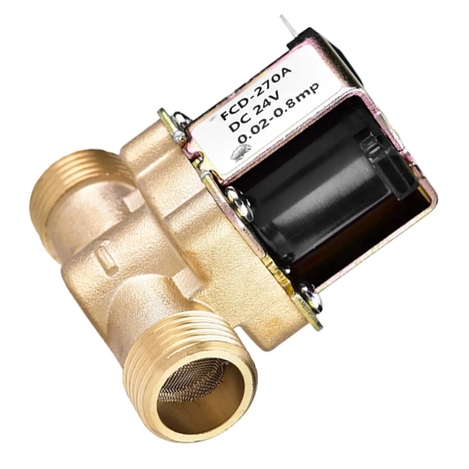 Garosa Électrovanne 24V DC laiton 1/2 fermée