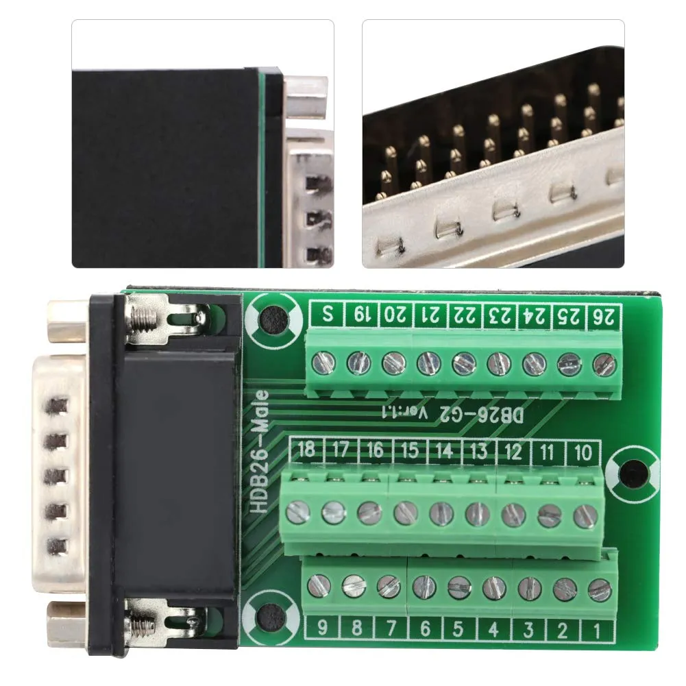 Garosa DB26-G2-01 adaptateur DB26 mâle pour PCB