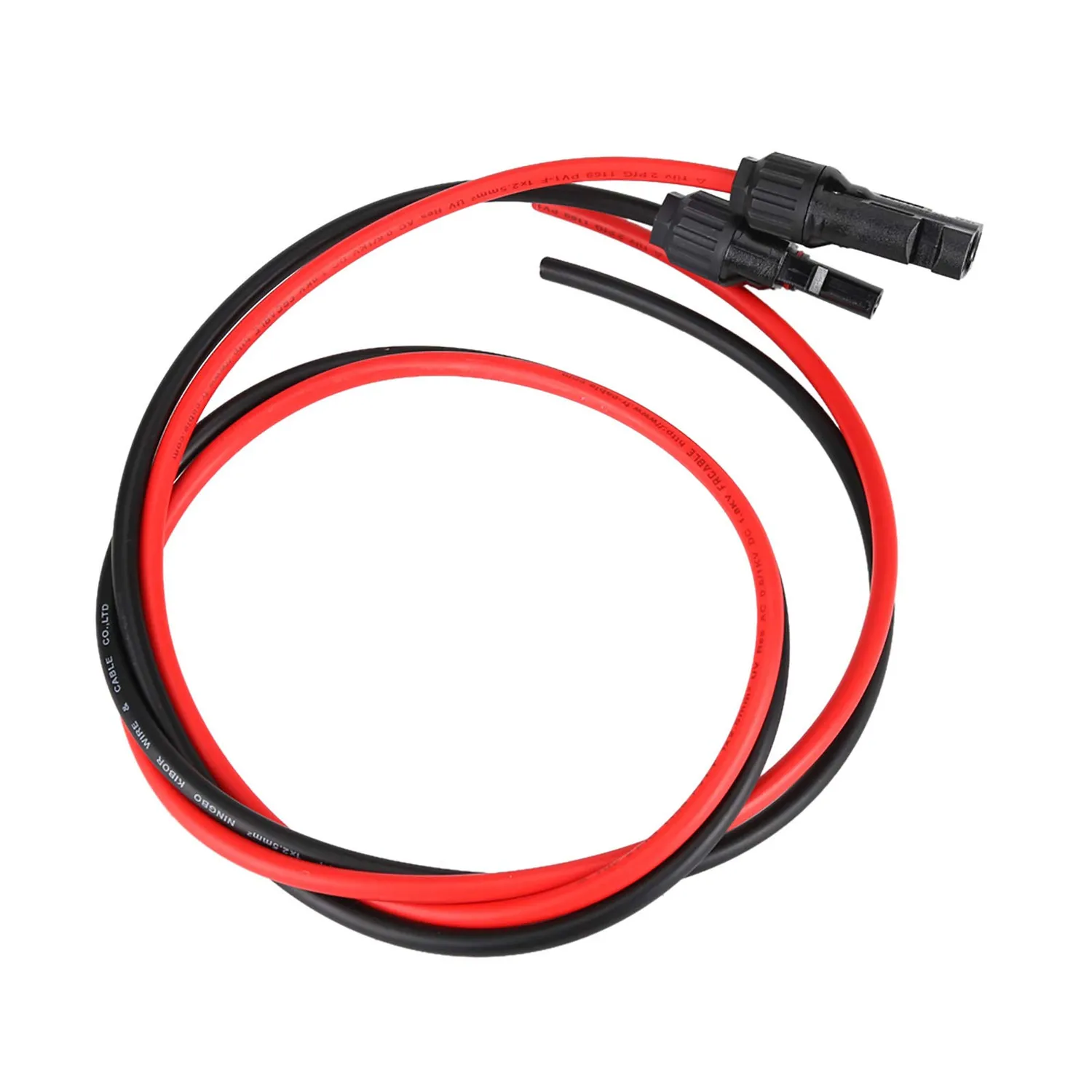 Garosa paire de câbles solaires MC4 2,5 mm rouge noir parallèle