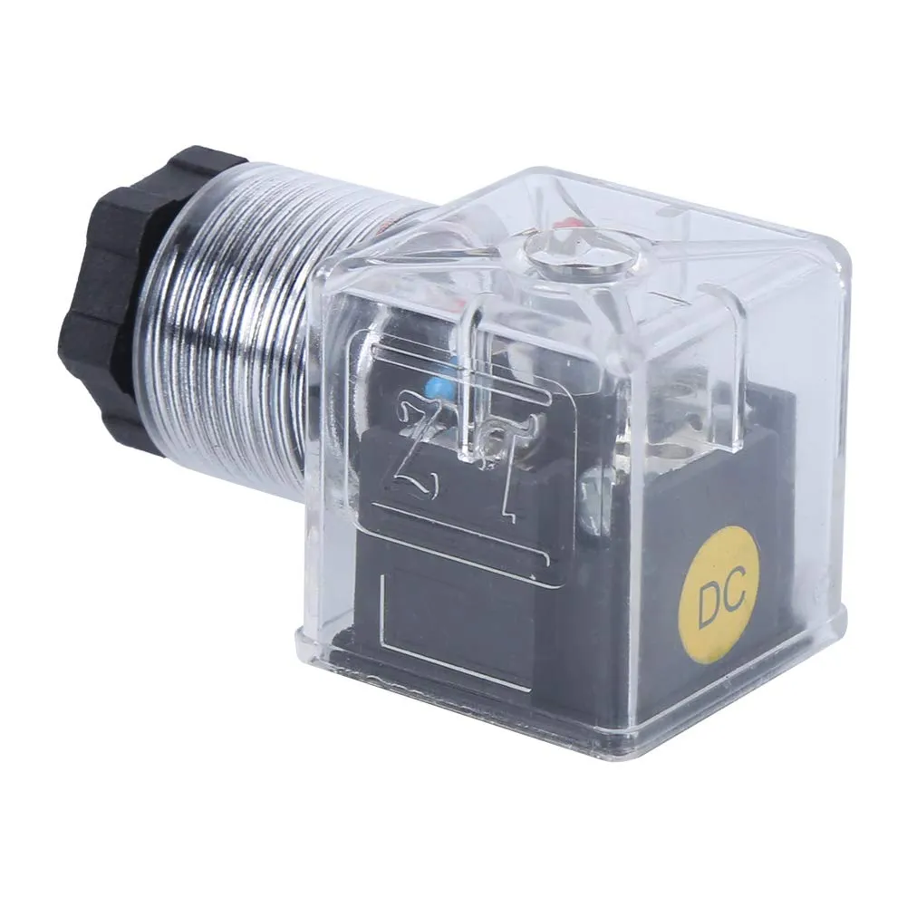 Garosa Connecteur Électrovanne 24V LED Lot 5 ISO 4400
