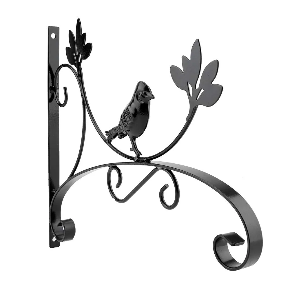 Garosa support mural en fer pour plantes motif oiseau