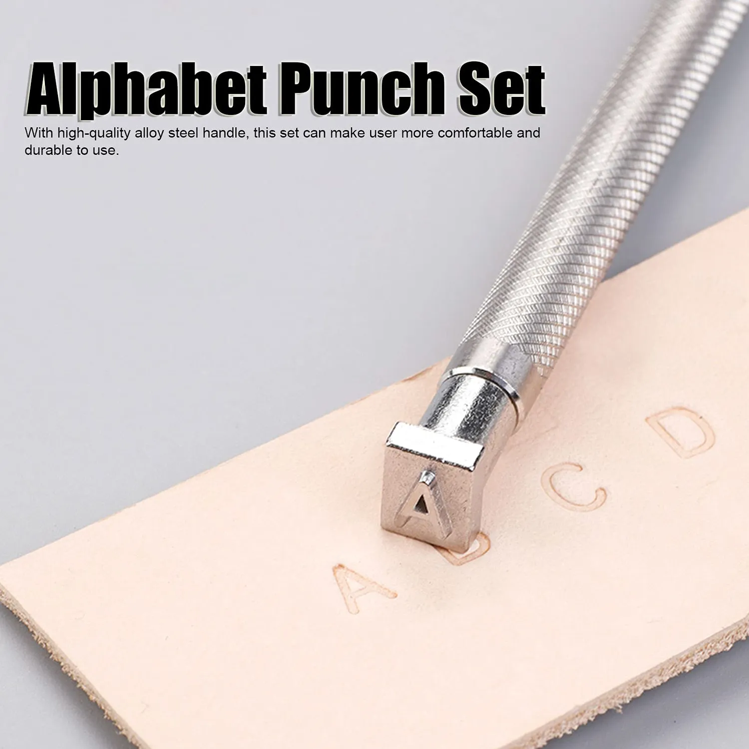 Garosa jeu de poinçons alphabet cuir A-Z et 0-9 36 pièces 6,5 mm