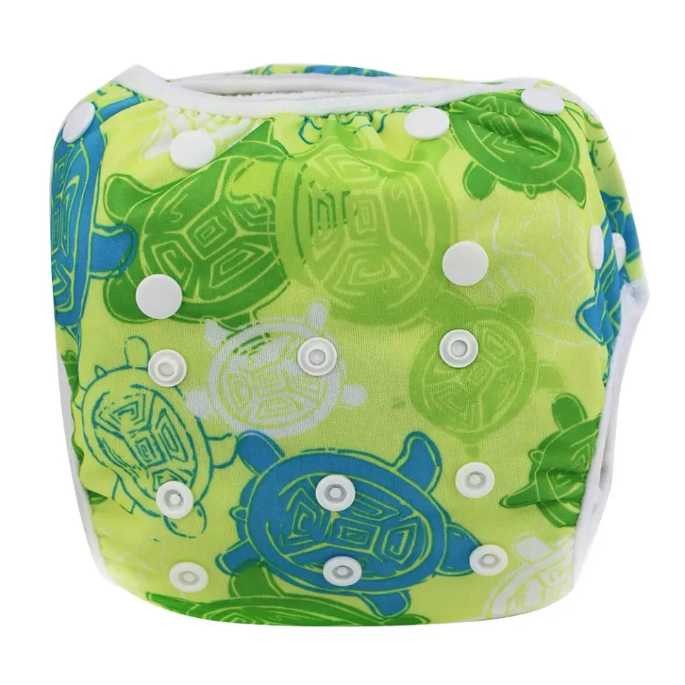 Garosa couche de bain bébé taille réglable tortue réutilisable