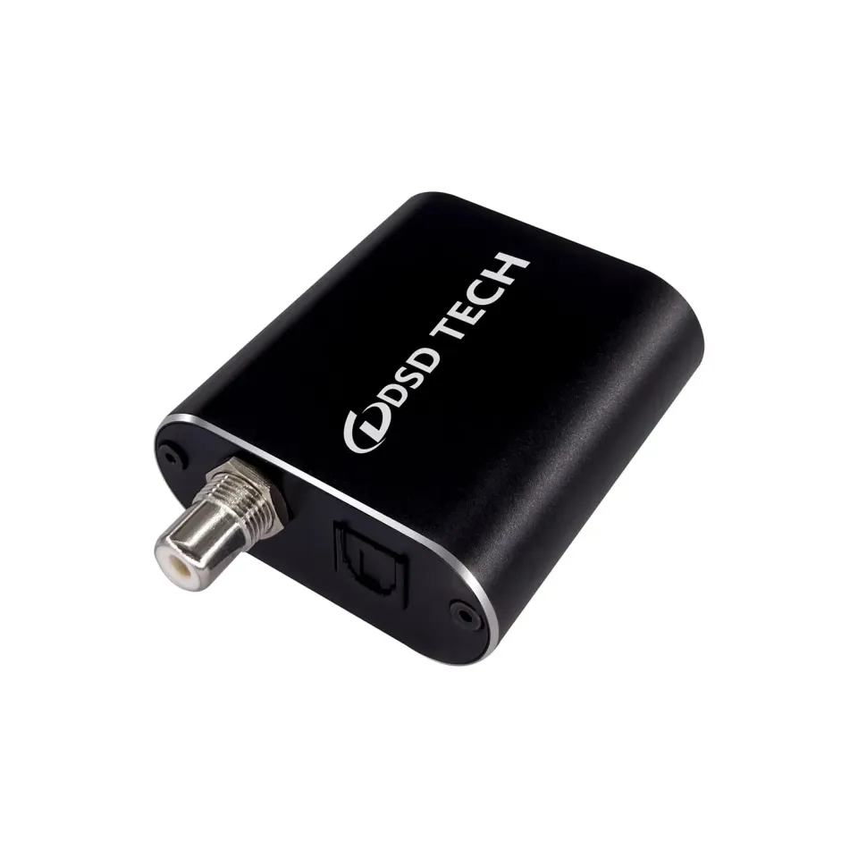 DSD TECH SH-AU01B adaptateur audio USB Toslink coaxial 3,5 mm
