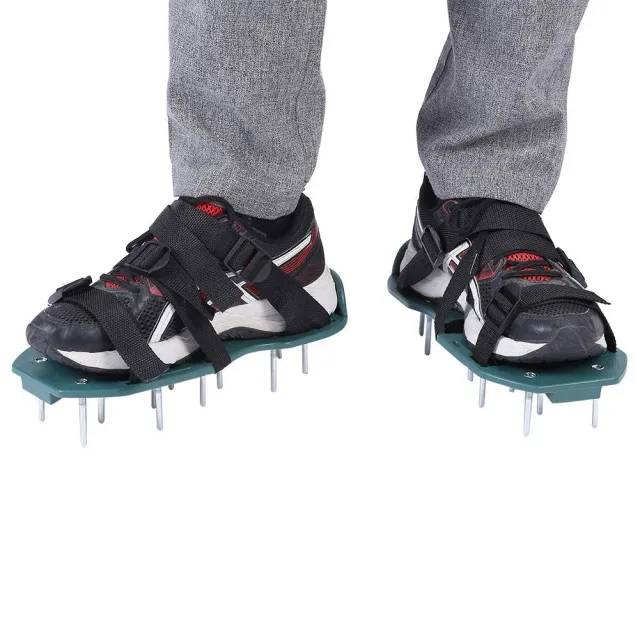 Garosa Chaussures d’aération de gazon 3 sangles 26 clous