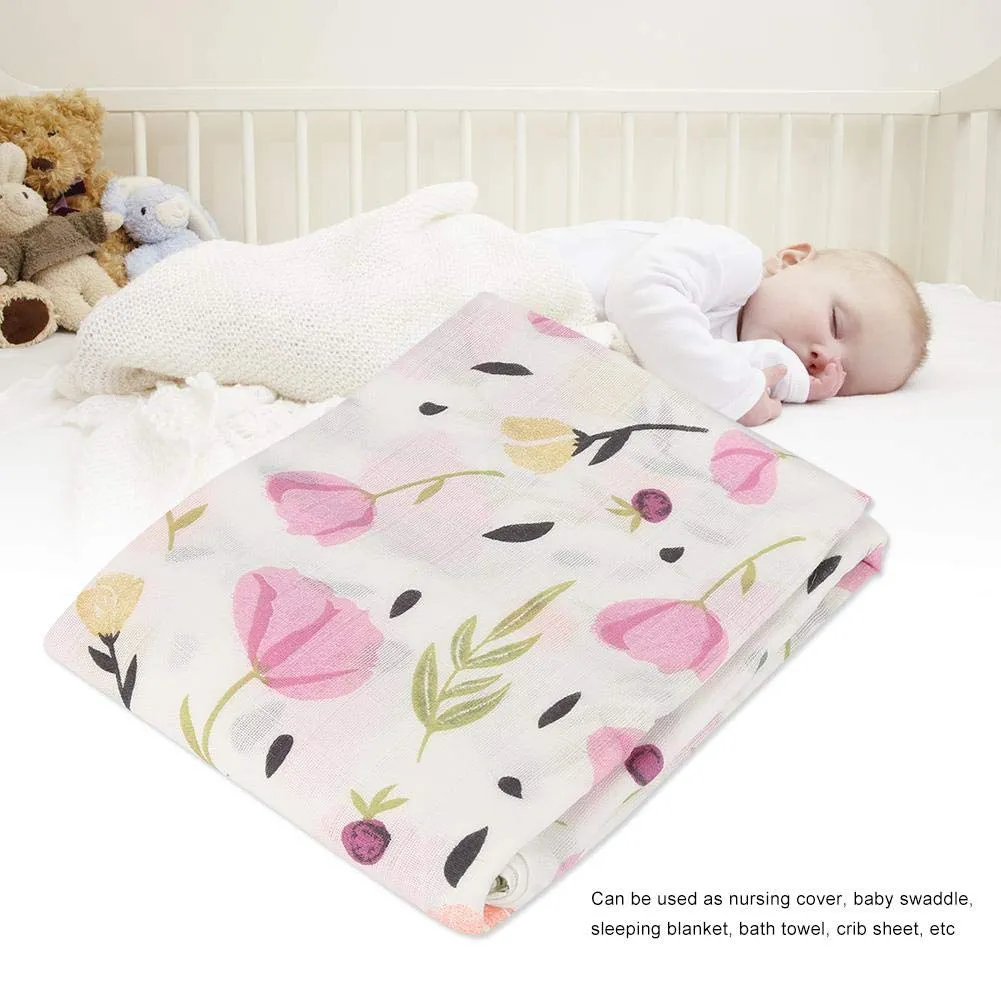 Garosa couverture mousseline bébé 120 × 120 cm coton