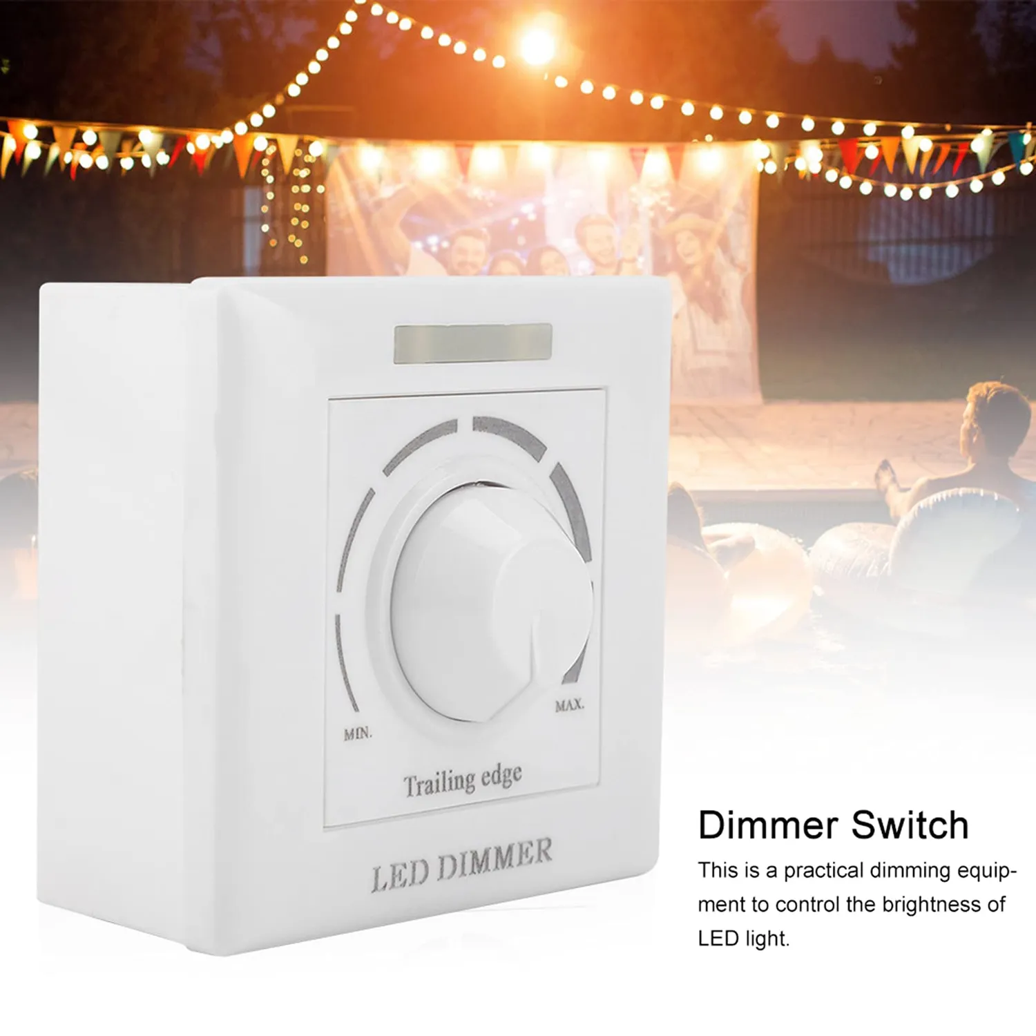 Garosa gradateur LED 200 W 220 V avec télécommande infrarouge