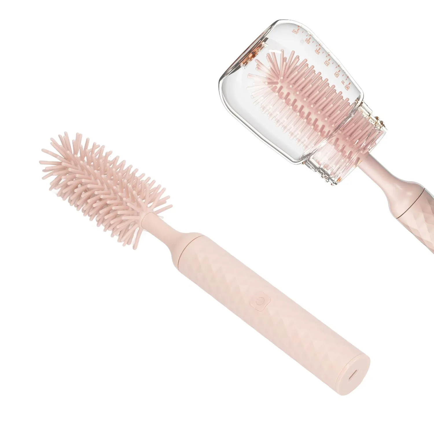 Garosa brosses électriques pour biberon bleu et rose, silicone, 3 pièces