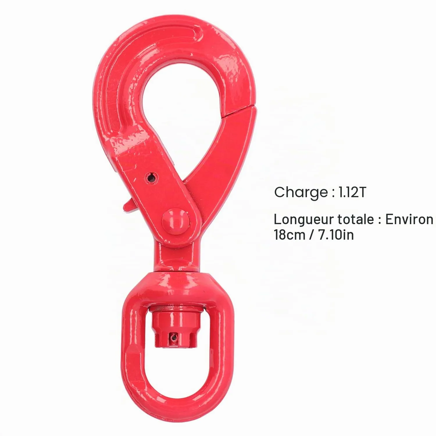 Garosa crochet de grue 1,12 T 18 cm acier forgé G80