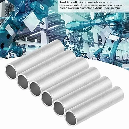 Garosa tube aluminium 6063 T5 10 × 12 mm, lot de 10