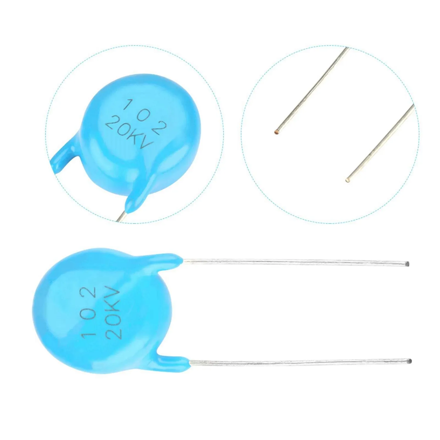Garosa kit condensateurs céramique 1nF 20kV 20 pcs