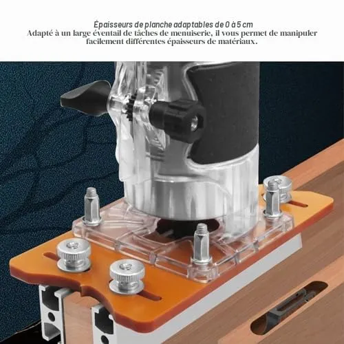 Garosa base défonceuse compacte 65 mm aluminium