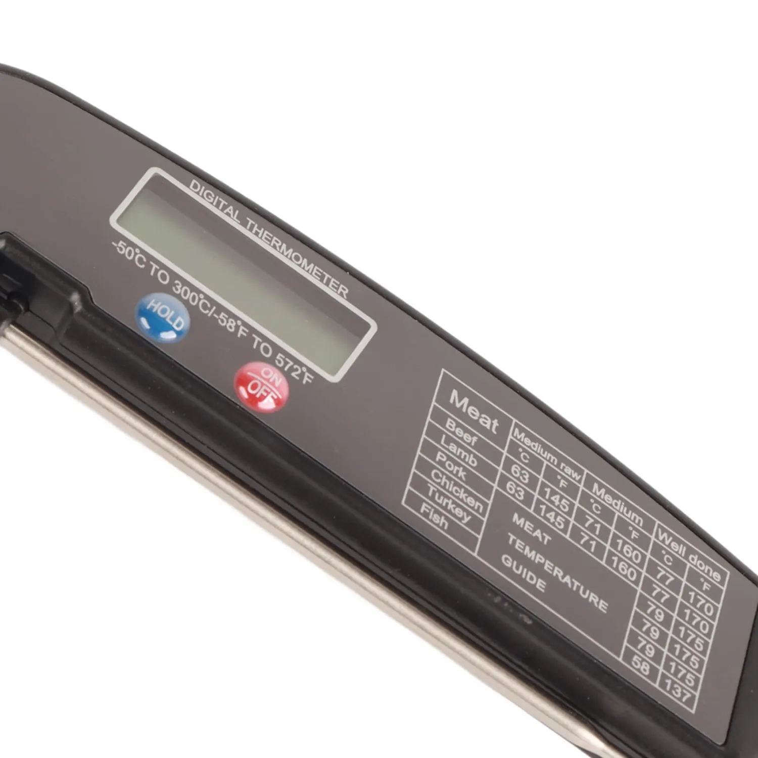 Garosa thermomètre cuisine digital sonde pliable LCD