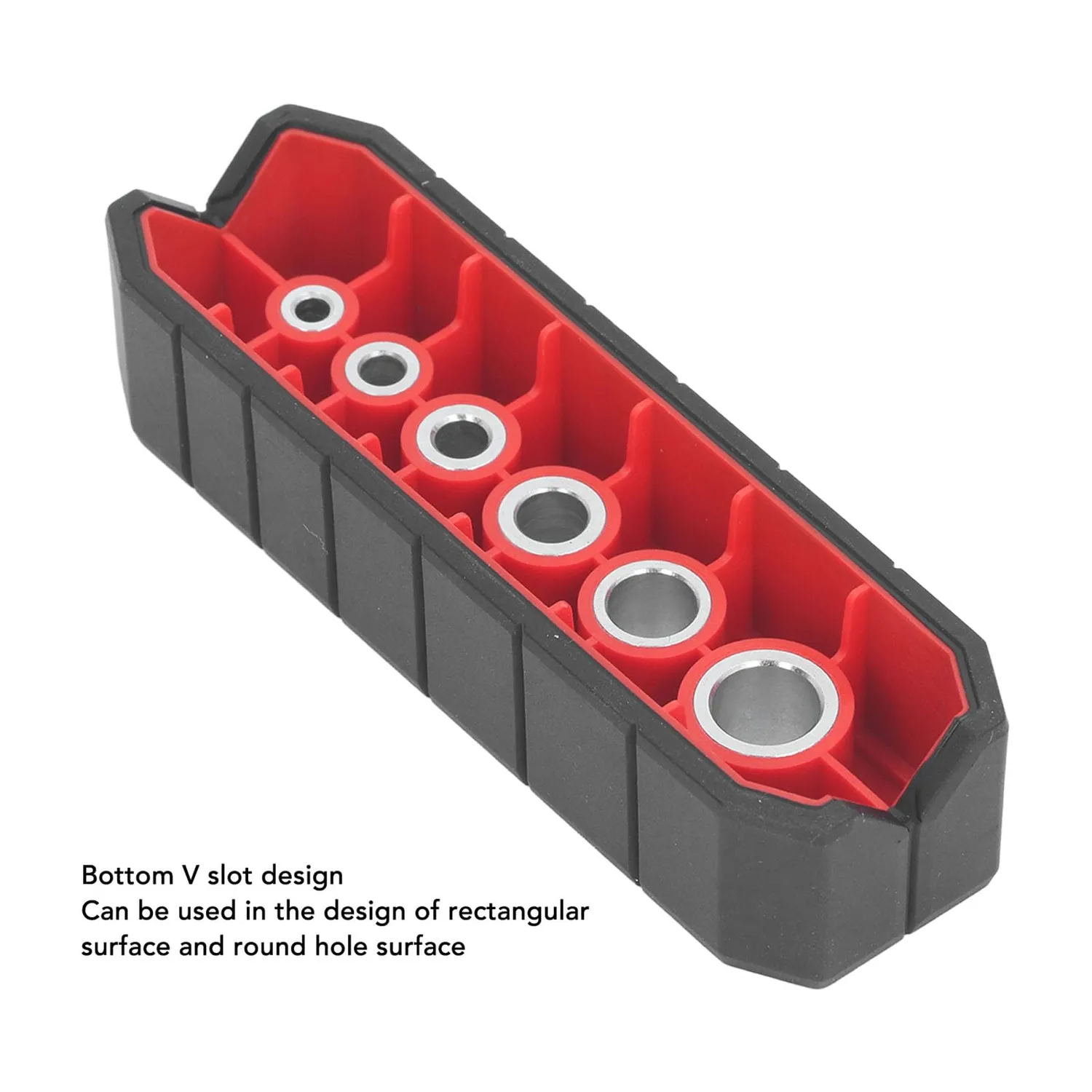 Garosa Guide de perçage portable 90° avec 6 bagues acier