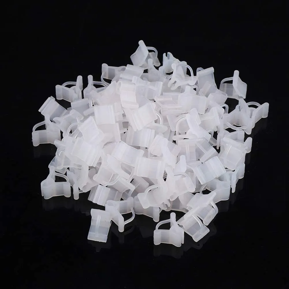 Garosa Clips de greffage pour plantes, 100 pièces transparentes