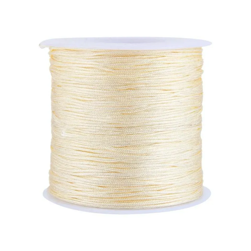 Garosa cordon satin nylon 0,8 mm 100 m pour bijoux