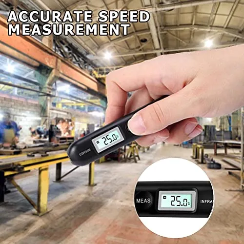 Garosa thermomètre infrarouge sans contact -50°C à 220°C noir