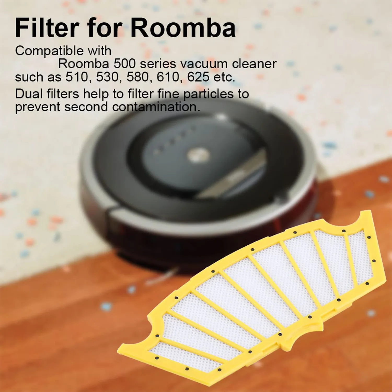 Garosa filtres aspirateur Roomba 510 530 lot de 6