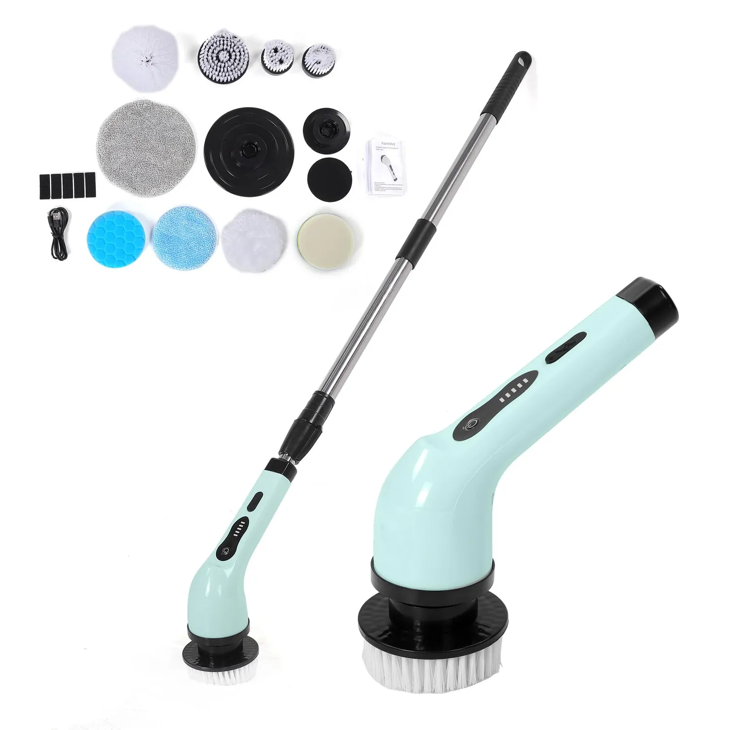 Garosa Brosse Nettoyage Électrique 9 Têtes Verte Sans Fil