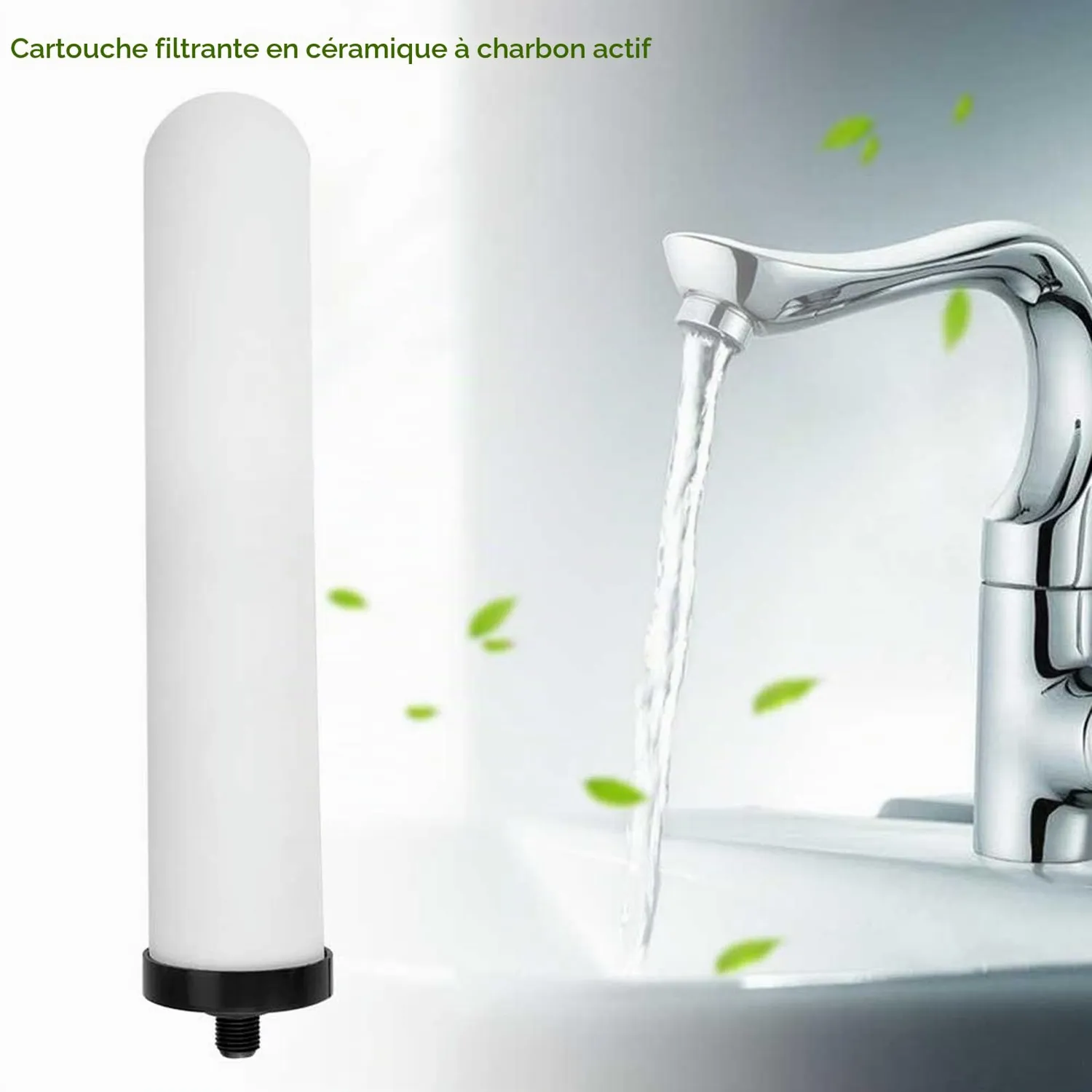Garosa cartouche filtrante céramique au charbon actif lavable
