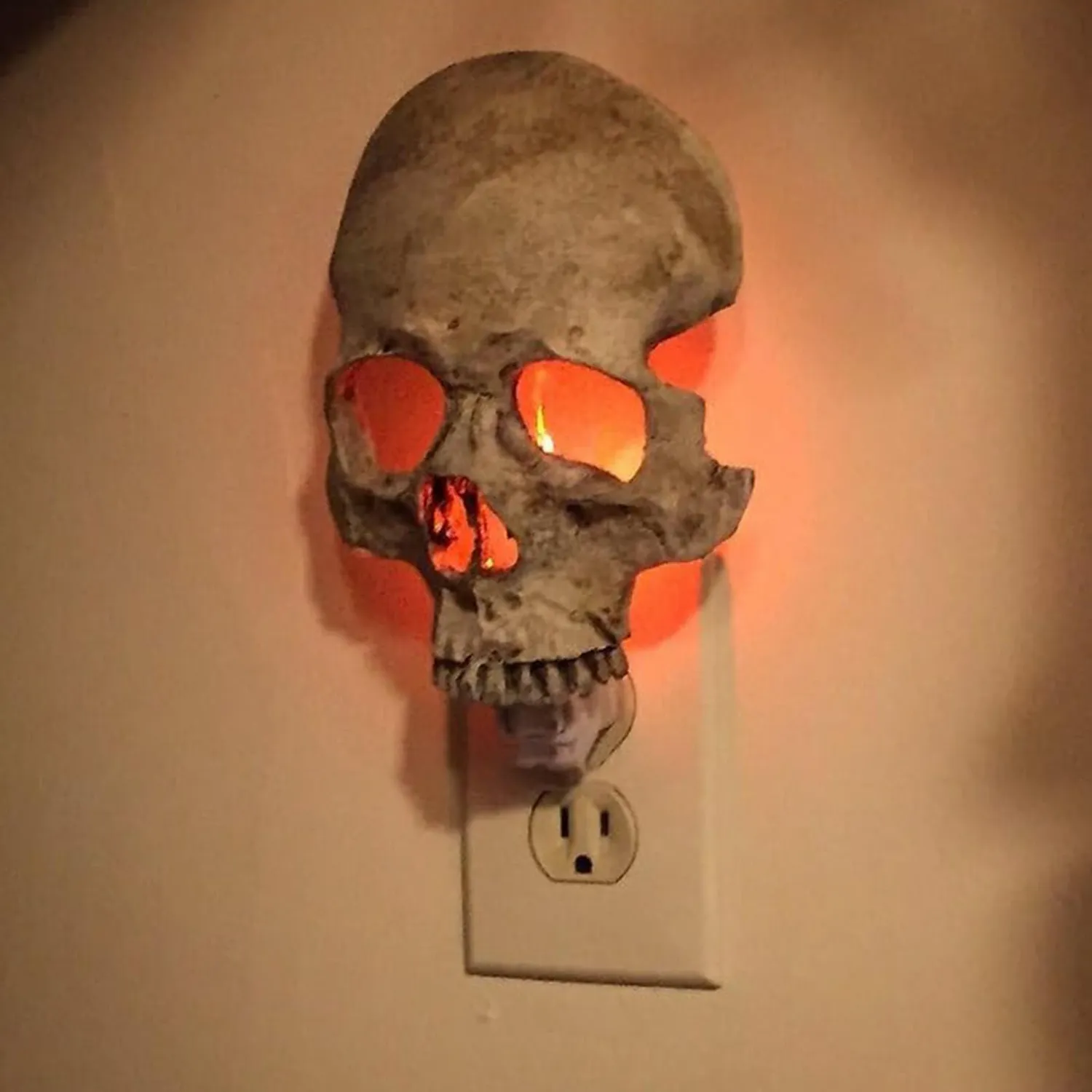 Garosa lampe nuit crâne gothique plastique prise UE