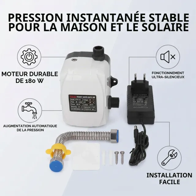 Garosa pompe de surpression automatique DN15 180 W 24 V CC