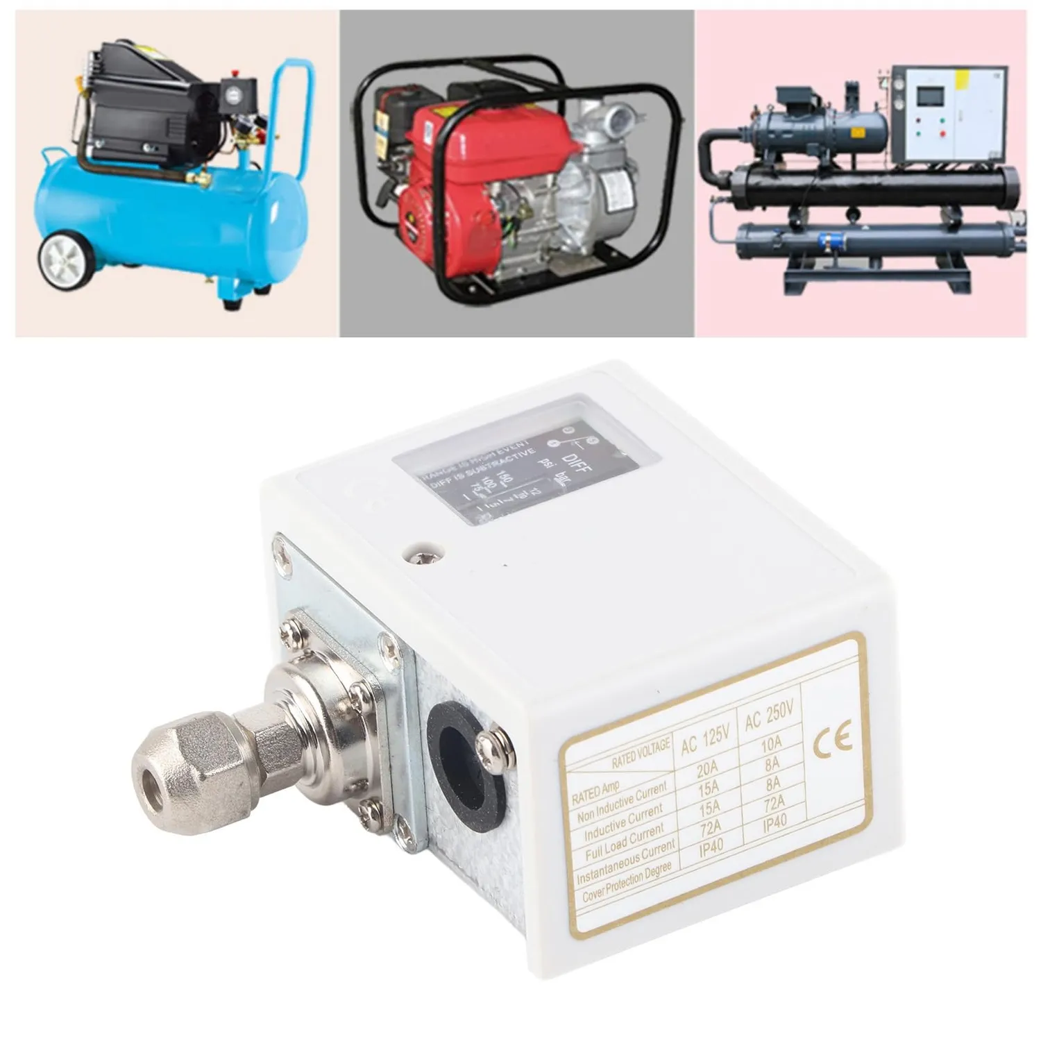 Garosa pressostat air SPC-130E 5-30 bar interfaces standards