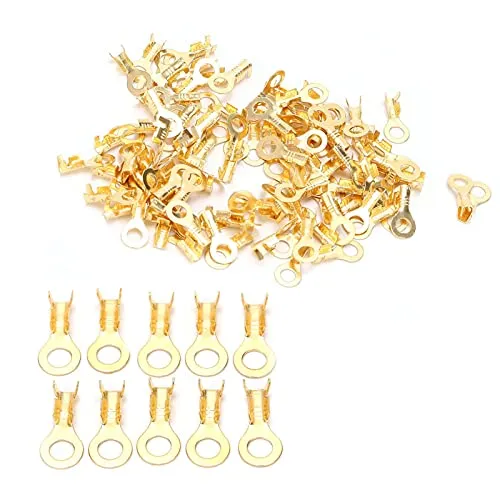 Garosa cosses à anneau M4 100 pièces en laiton