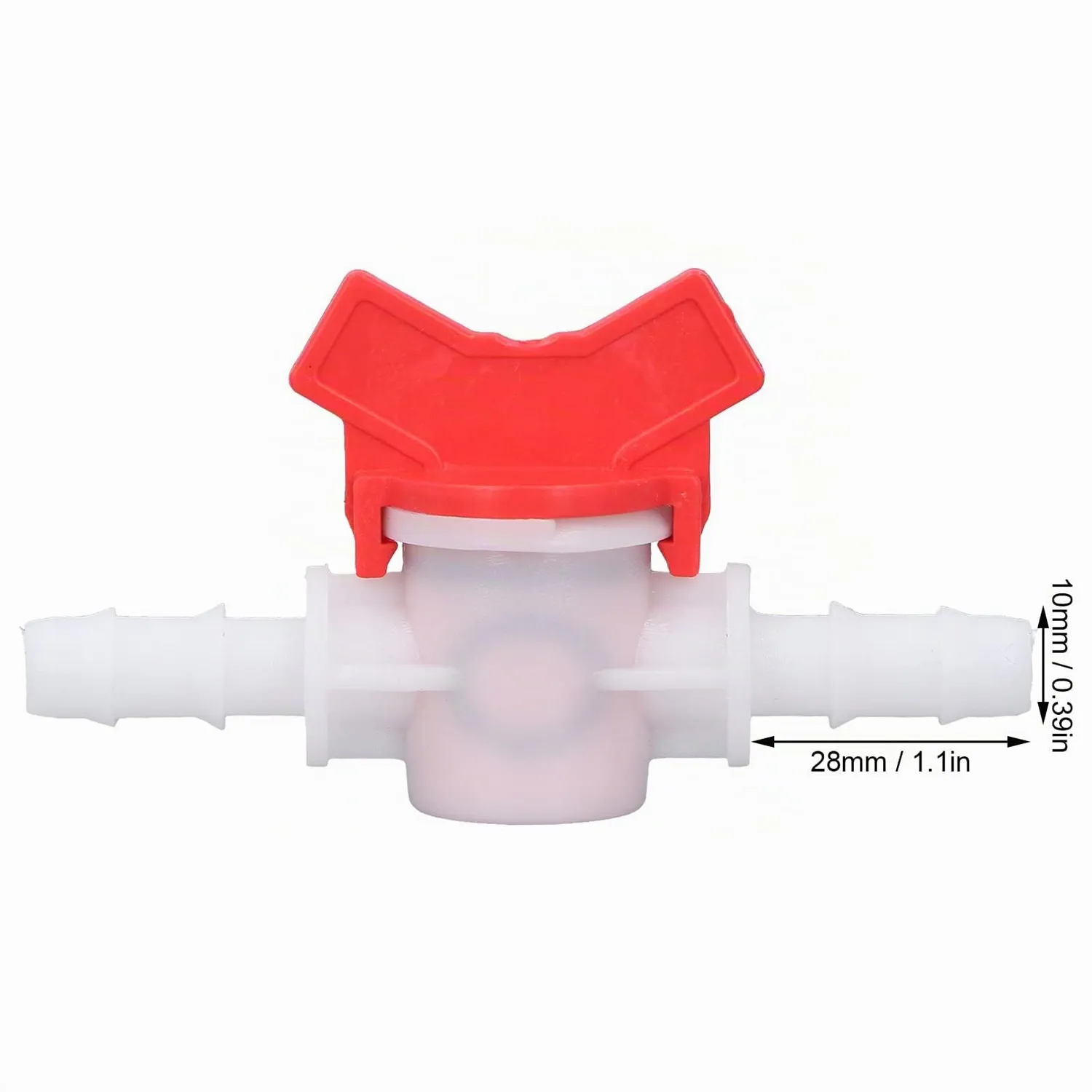 Garosa vanne de contrôle de débit droite 10 mm, lot de 2