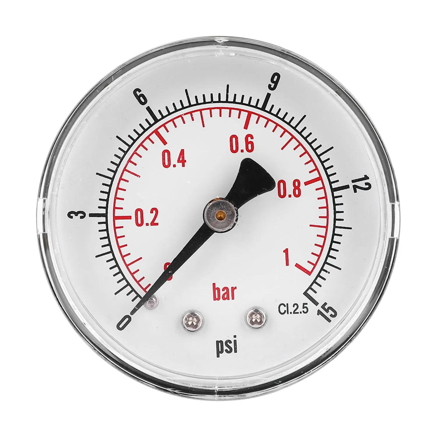 Garosa Manomètre double échelle 0–15 psi / 0–1 bar raccord 1/4 BSPT