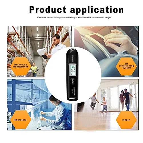 Garosa thermomètre infrarouge sans contact -50°C à 220°C noir