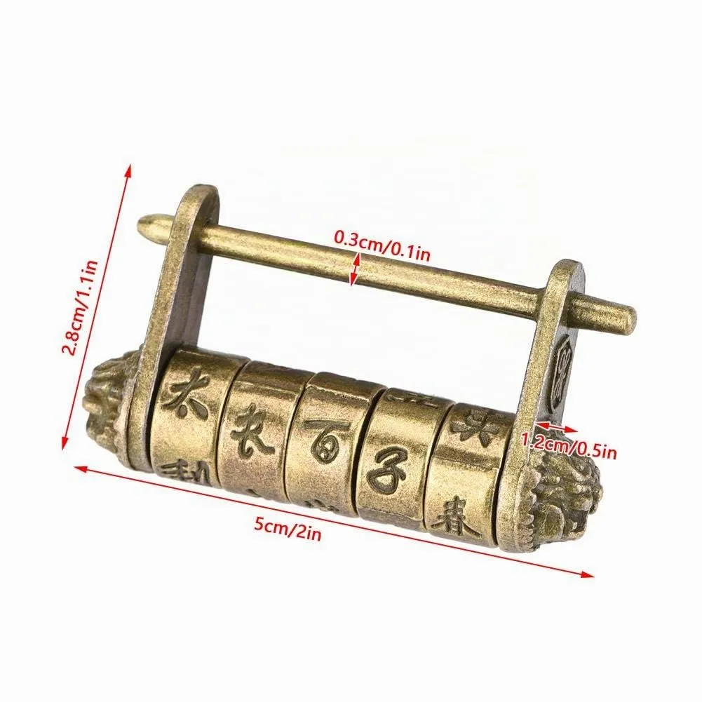 Garosa cadenas vintage chinois combinaison bronze 29 g