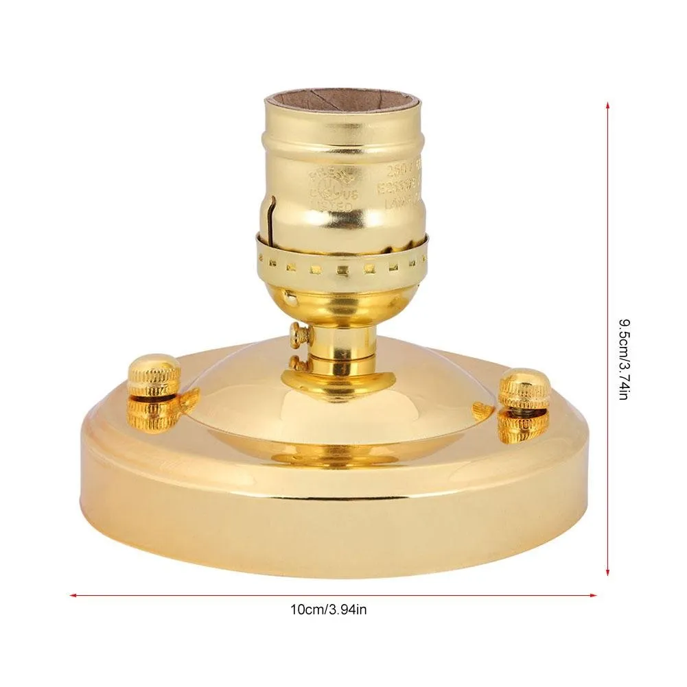 Garosa Support de lampe Vintage doré, applique E26/E27