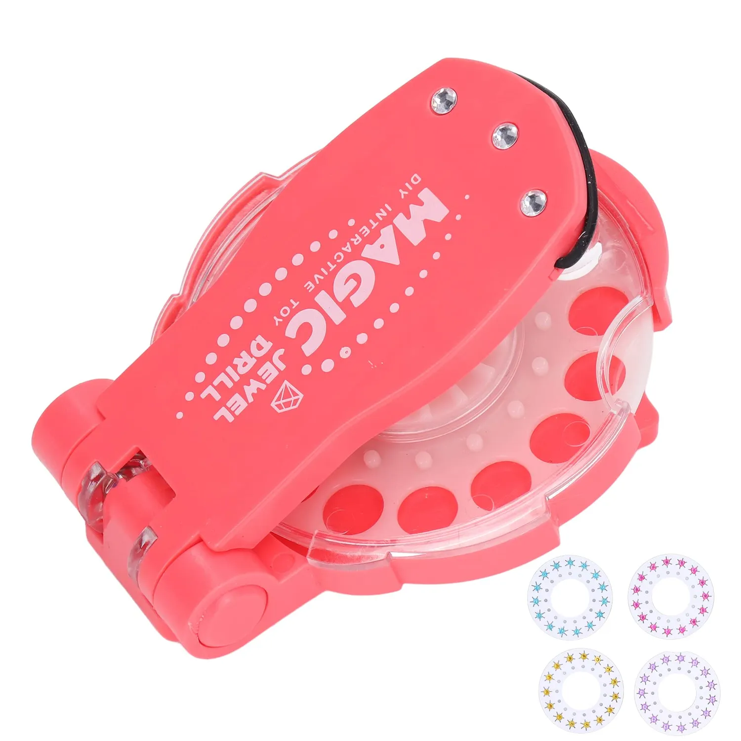 Garosa Kit recharge bijoux cheveux strass 4 disques