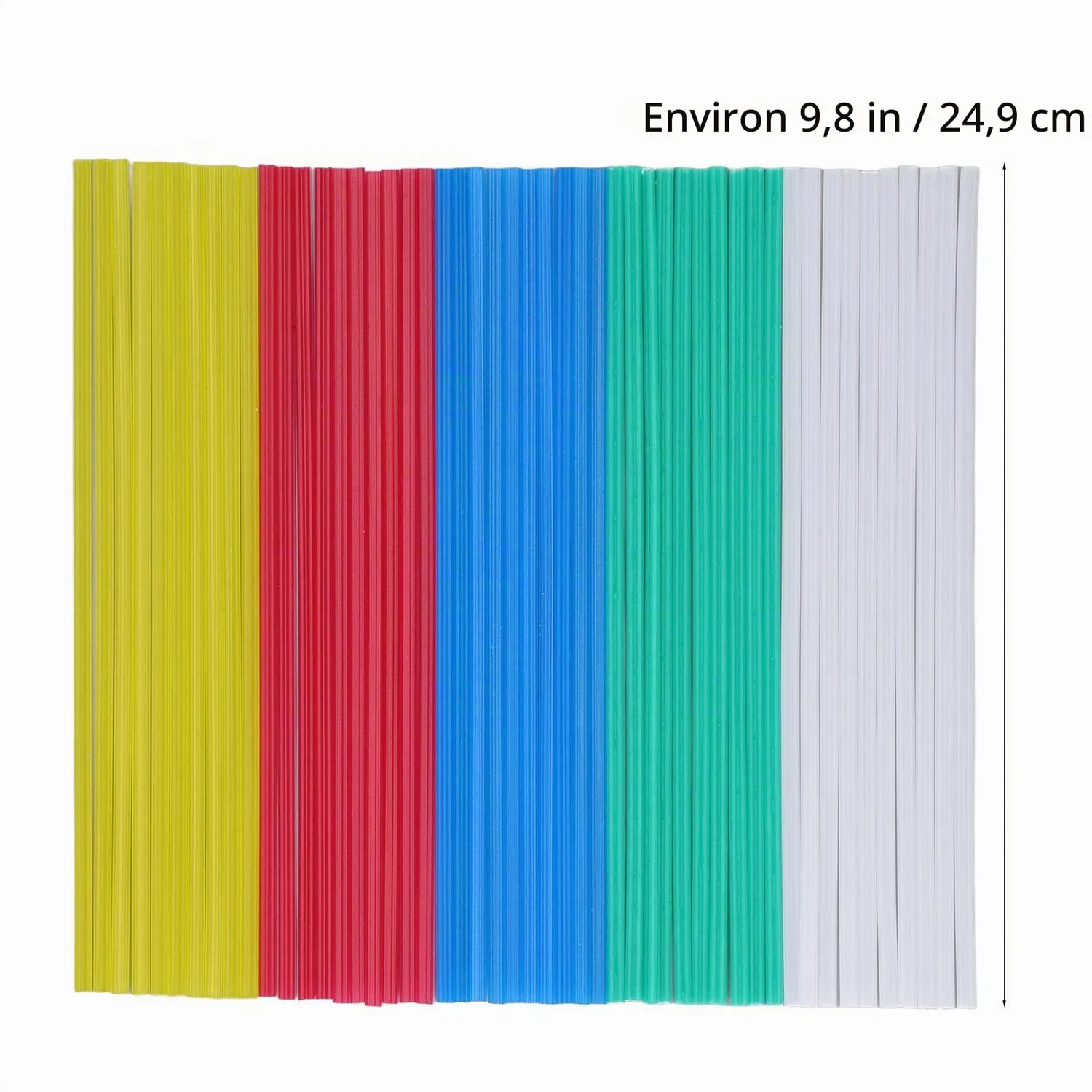 Garosa Kit baguettes soudure plastique 106 pièces 7 types