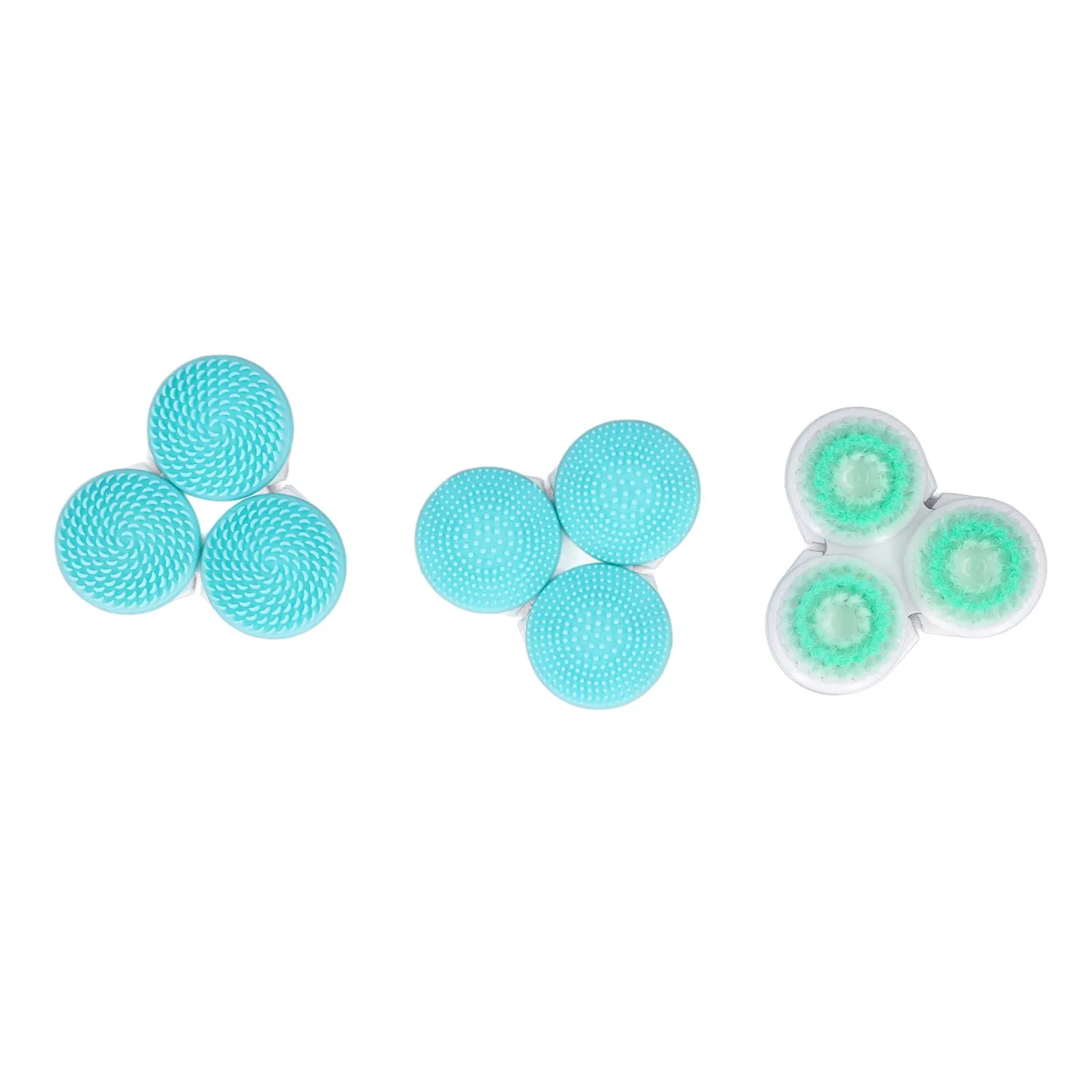 Garosa brosse nettoyante visage électrique bleue 3 têtes USB