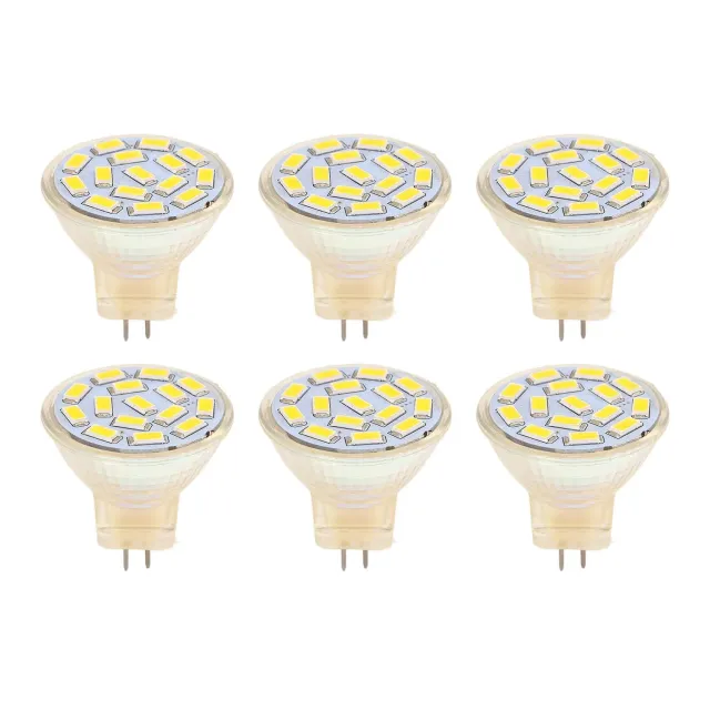 Garosa MR11 GU4 ampoules LED 3W lumière chaude lot de 6