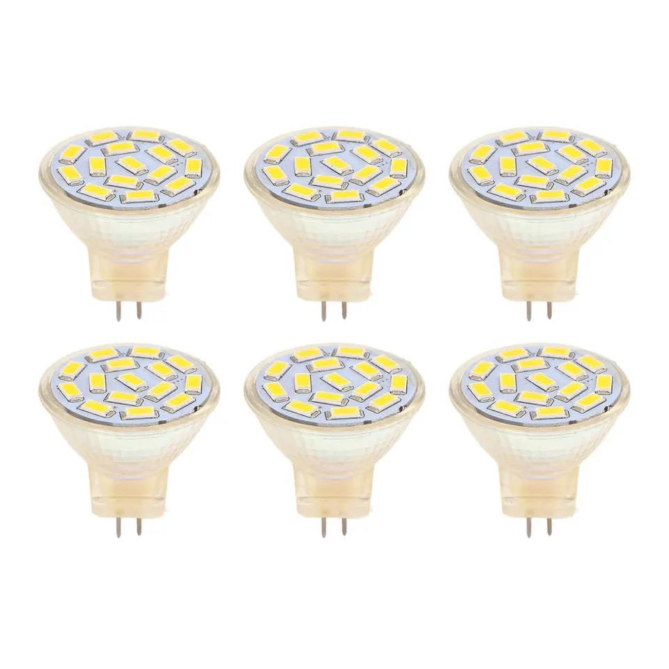 Garosa MR11 GU4 ampoules LED 3W lumière chaude lot de 6