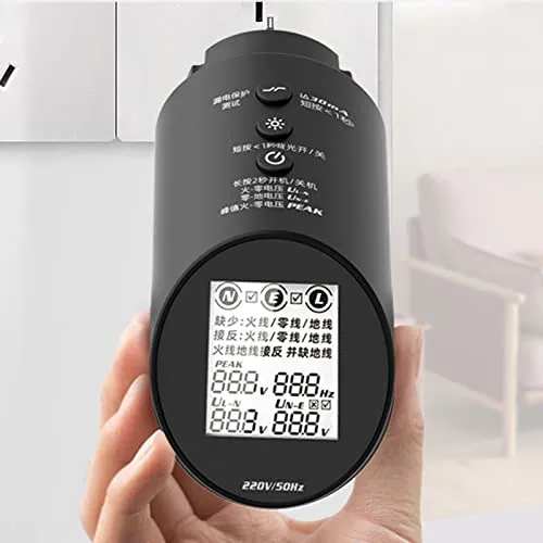 Garosa Testeur de prise électrique EU 220 V avec écran LCD